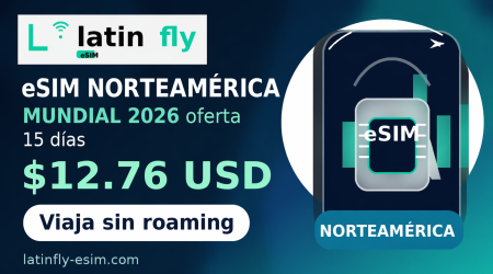 eSIM Norteamérica Mundial 2026 Oferta 15 Días | LatinFly